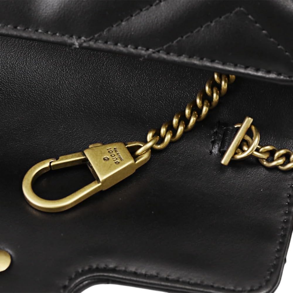 Amazon | [グッチ] ショルダーバッグレディース GGマーモント レザー