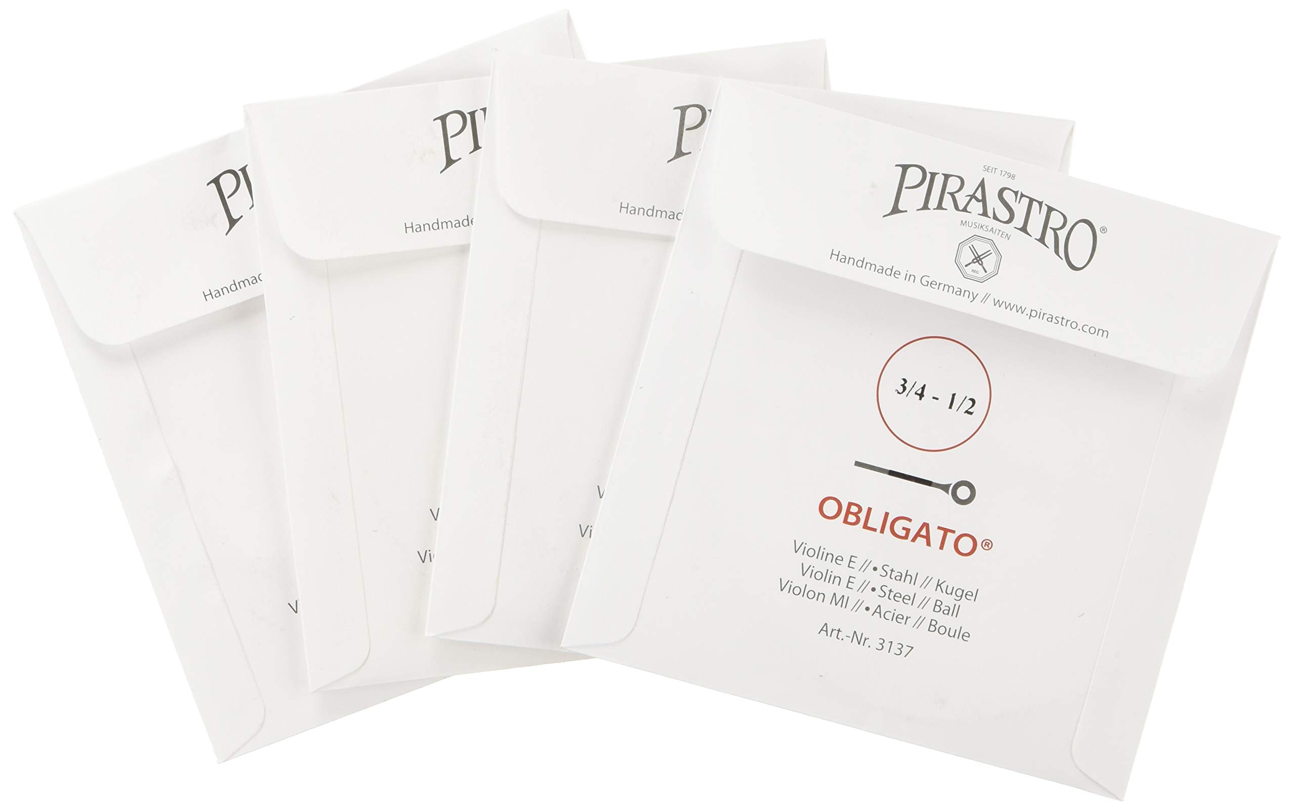 Amazon | OBLIGATO オブリガート 分数バイオリン弦セット (3/4+1/2