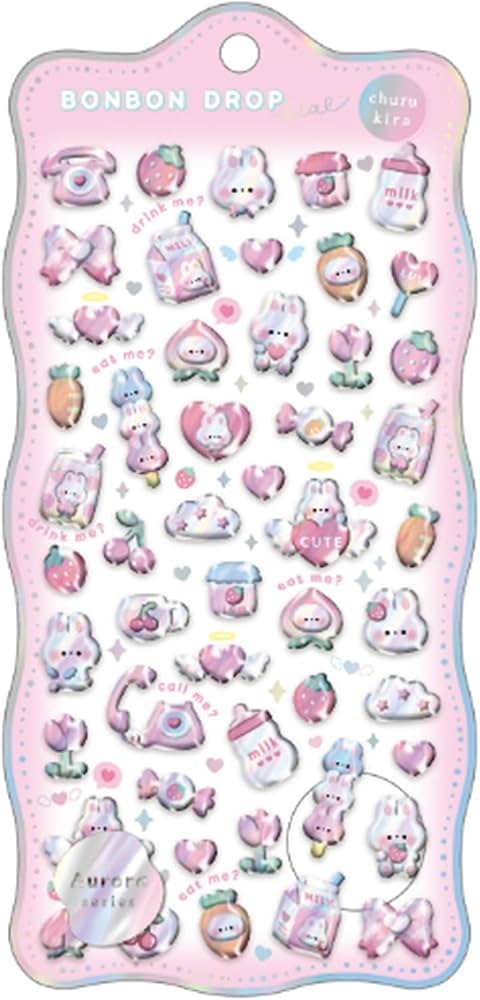 Amazon | クーリア シール ボンボンドロップシール（オーロラ