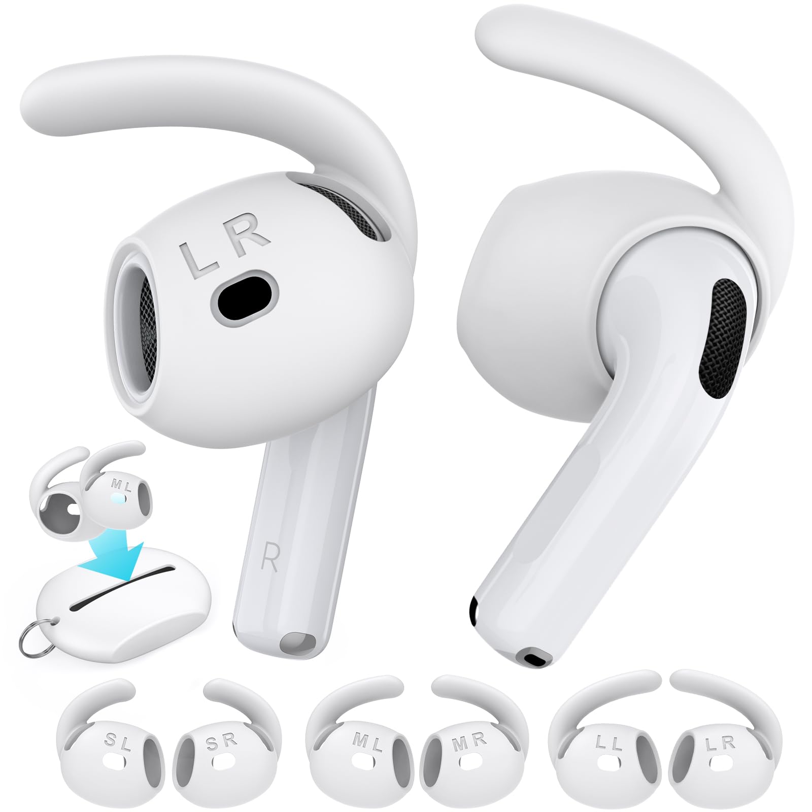 Amazon | AhaStyle AirPods 第4世代用イヤーチップ (2024) 収納ポーチ