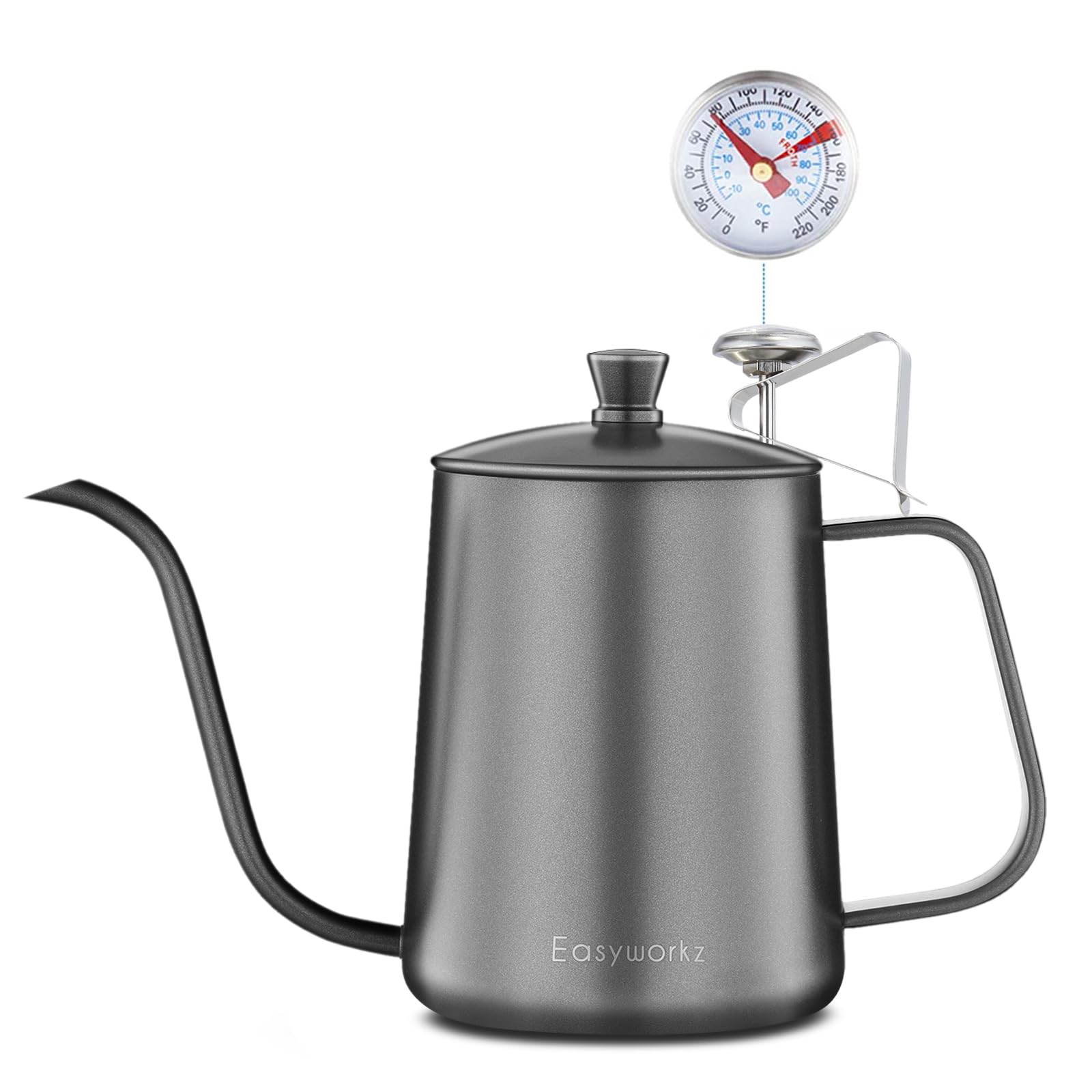 Amazon.com: Easyworkz Gage Gooseneck Pour Over Coffee Kettle 20 oz