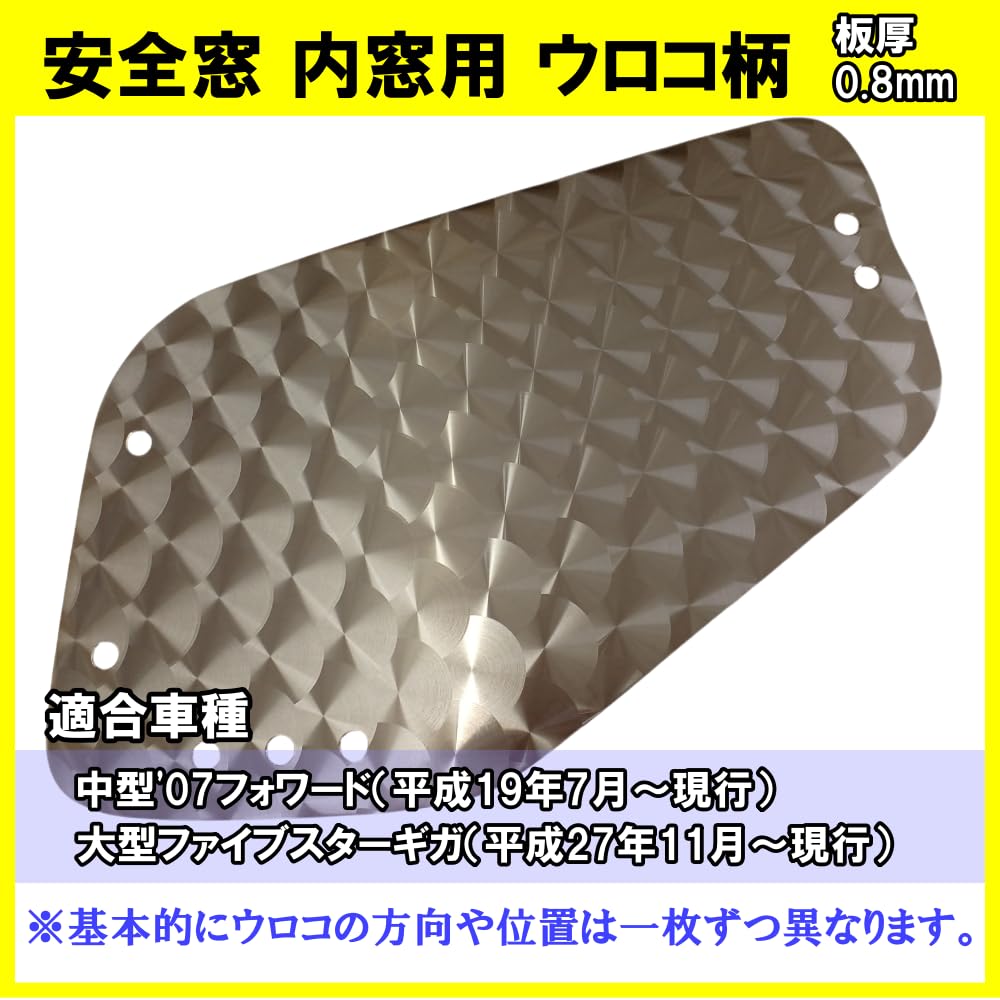 Amazon | 【オリジナル商品】安全窓 内窓用 ウロコ柄 いすゞ07