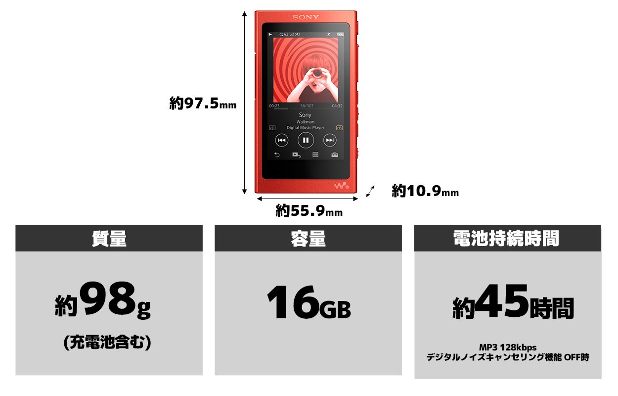 Amazon.co.jp: ソニー ウォークマン Aシリーズ 16GB NW-A35