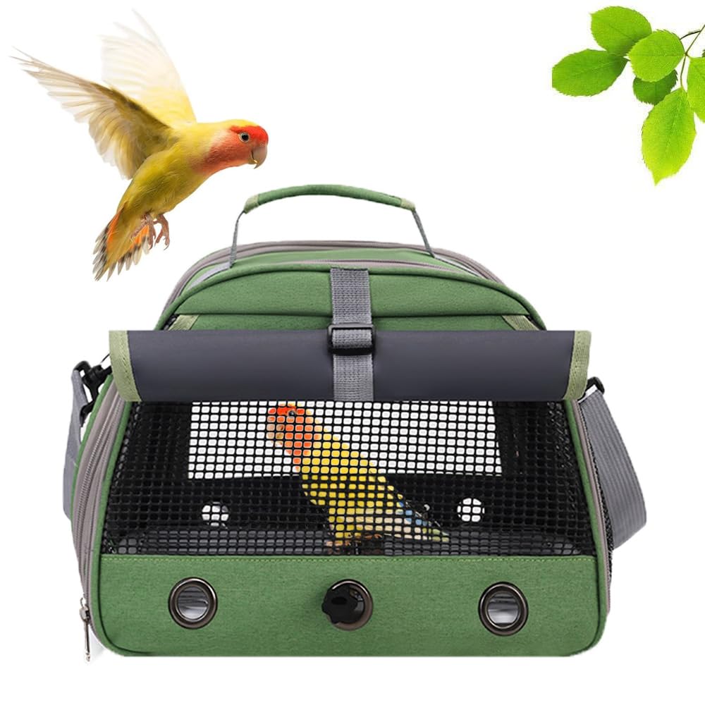 Amazon | IYOIYA インコ キャリー 鳥 キャリーバッグ とまり木つき