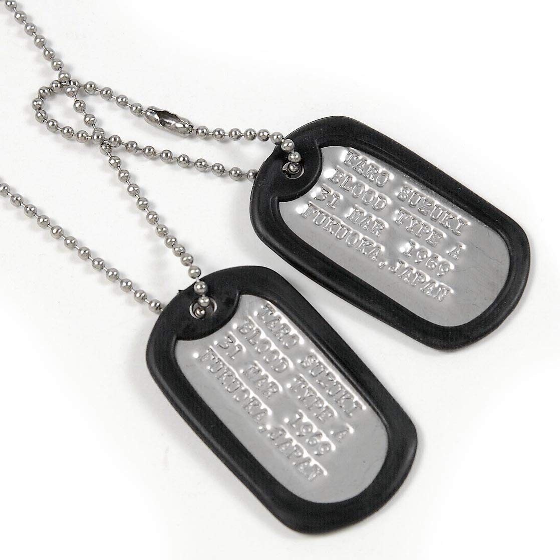 Amazon.co.jp: 【Free Engraving】US Military U.S. Military Dog Tag