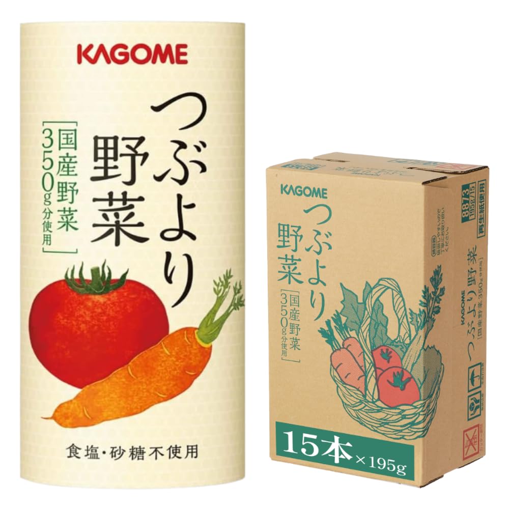Amazon.co.jp: カゴメ つぶより野菜 野菜ジュース 15本 国産野菜350g分