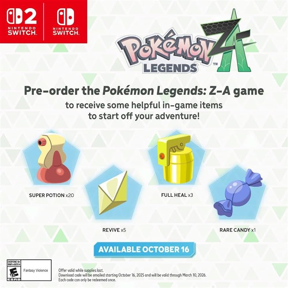 Amazon.com: Pokémon™ Legends: Z-A - Nintendo Switch : Nintendo