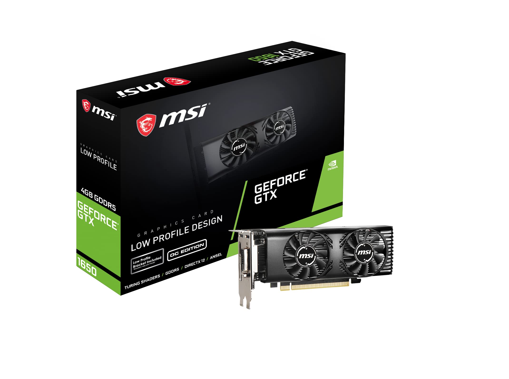 Amazon | MSI G16504TPC GTX 1650 4GT LP DVI PCI Express 3.0 4GB