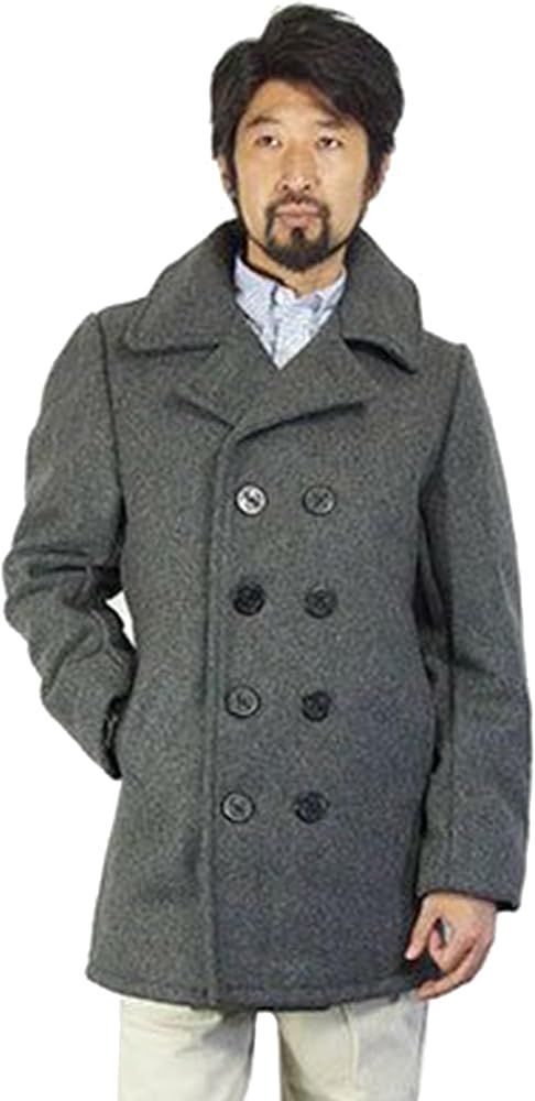 Amazon.co.jp: ショット SCHOTT 740 メンズ ウール ダブル ピーコート