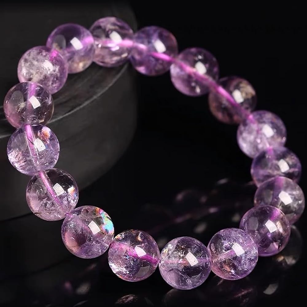 Amazon | RinmaG235 天然アゼツライトアメジスト 虹入り 天然石 8mm