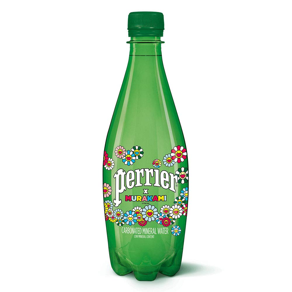 Amazon.co.jp: 【村上隆デザイン】ペリエ プレーン 炭酸水 PET 500ml