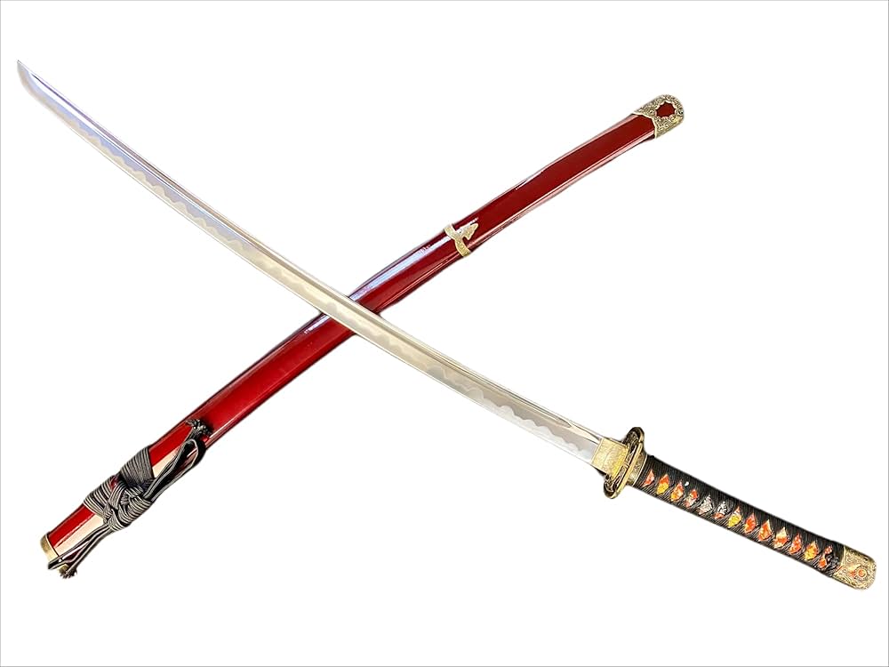 Amazon.co.jp: 模造刀-美術刀剣-関 沖田総司 拵え大刀 新選組 新撰組 V