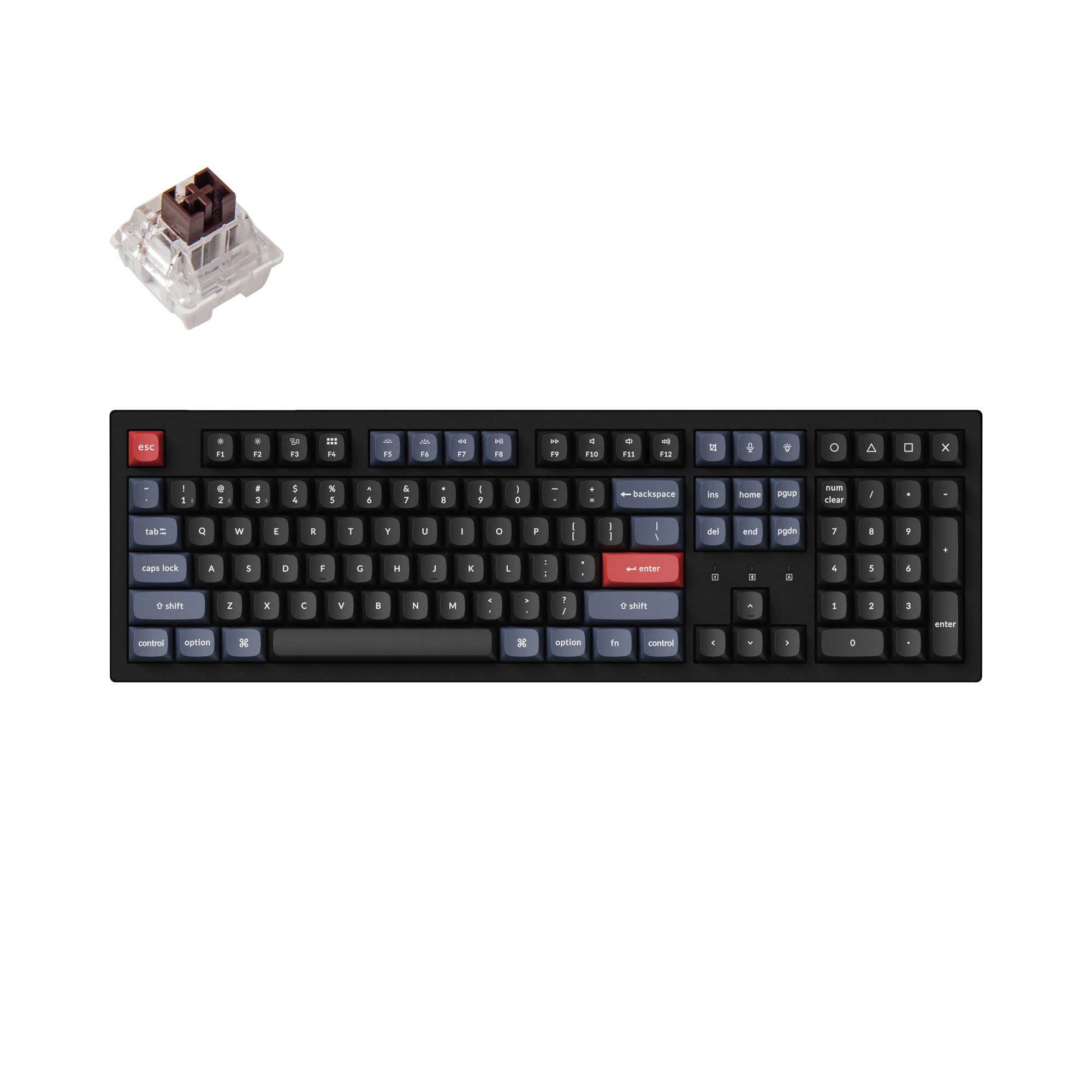 Keychron K10 Pro QMK/VIA Wireless Custom Mechanical Keyboard, Full