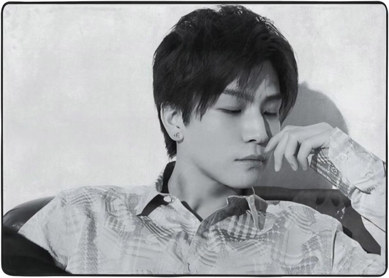 ラグマット 【GOD ONLY KNOWS】岩田剛典 マットロゴラグ ブラック 岩田