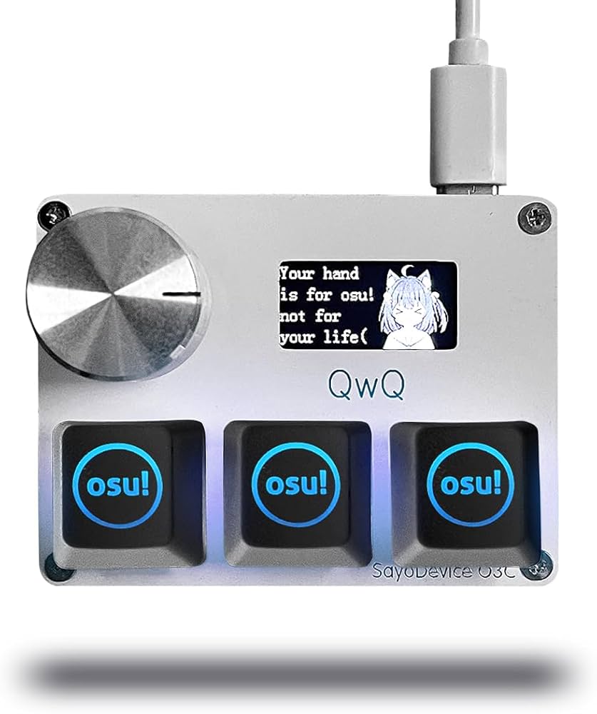 Amazon.com: BTXETUEL SayoDevice O3C OSU Keyboard Rapid Trigger