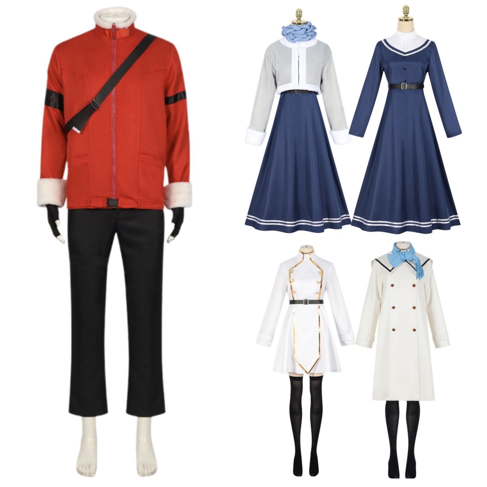 Amazon.co.jp: フリーレン フェルン シュタルク コスプレ衣装 冬服