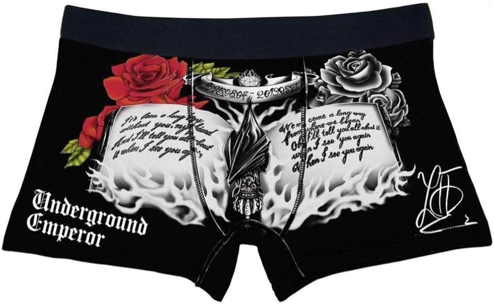 Amazon | Rizin萩原京平コラボ！ボクサーパンツMサイズ ブラック