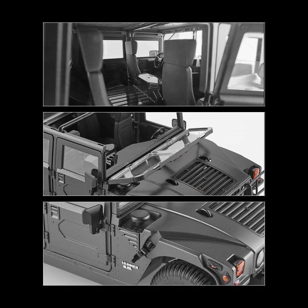 Amazon.co.jp: FMS 1:12スケール 2006 ハマーHummer H1 Alpha RTR 軍用