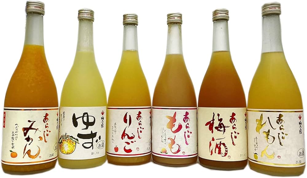 Amazon.co.jp: 梅乃宿 のみくらべ6本セット あらごしゆず・みかん・も