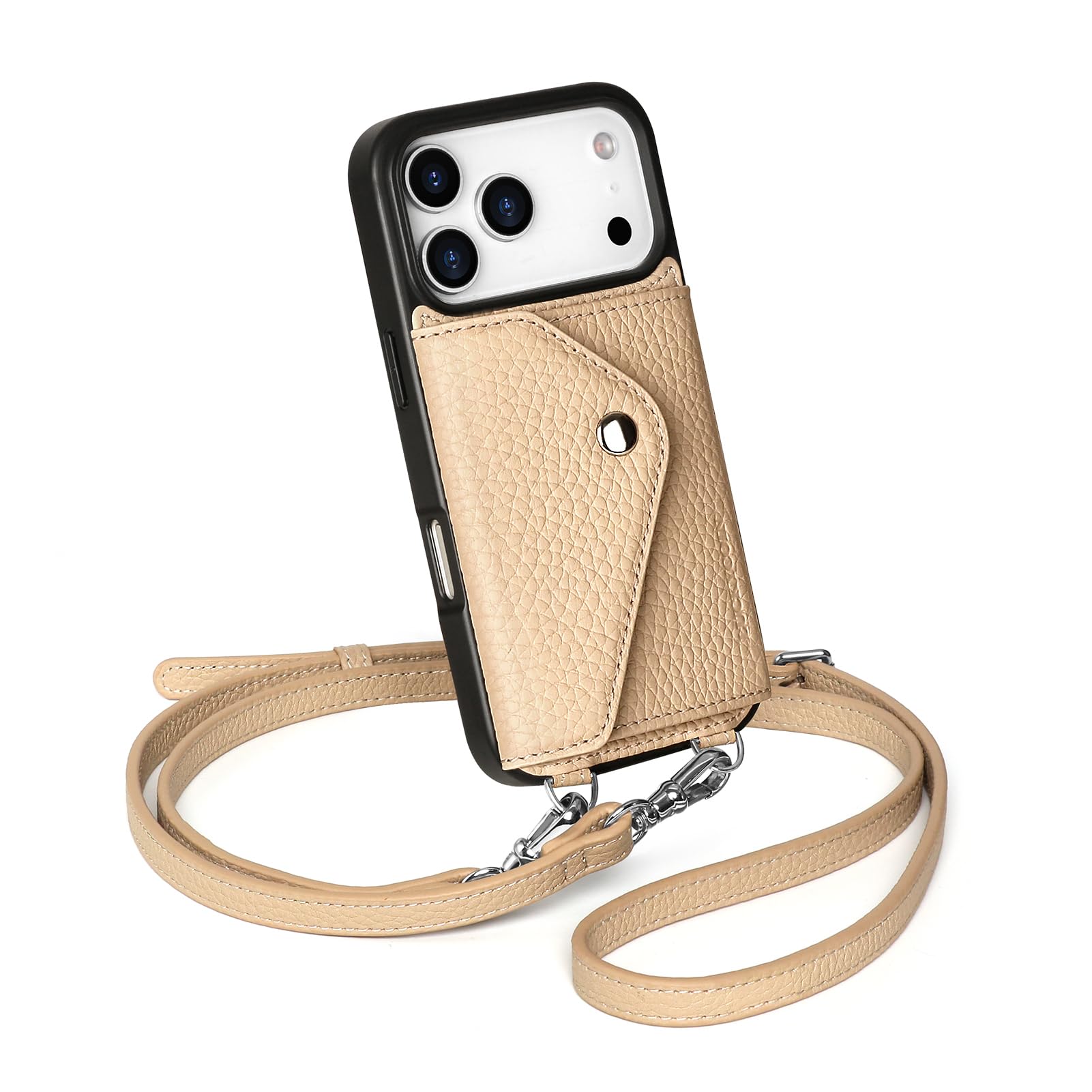 Amazon.com: LUCKYCOIN Crossbody Wallet Case for iPhone 17 Pro