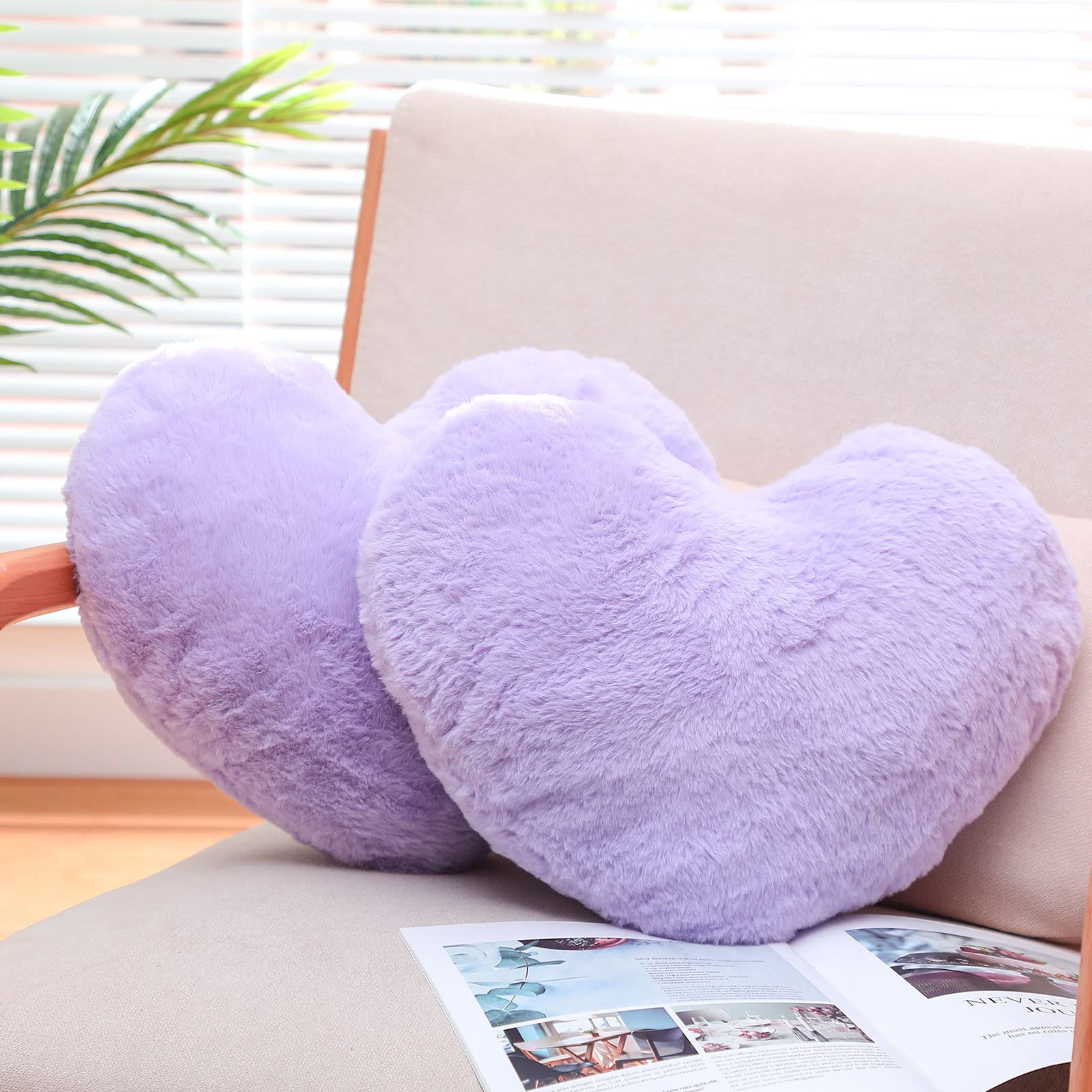 Amazon.com: Remerry 2 Pcs Valentine's Day Heart Throw Pillow Plush