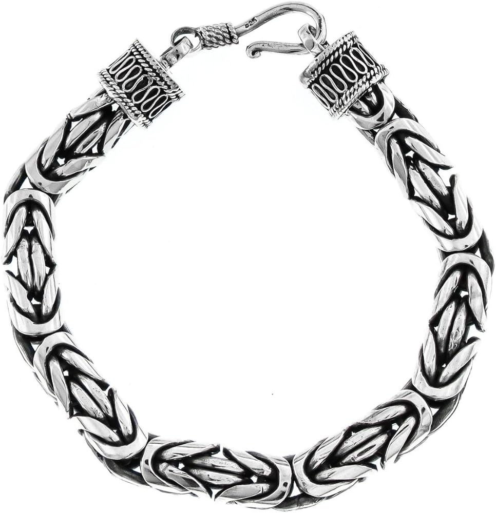 Amazon.com: FifiRose Length 7 8mm Thick Mens Byzantine Chain Bali
