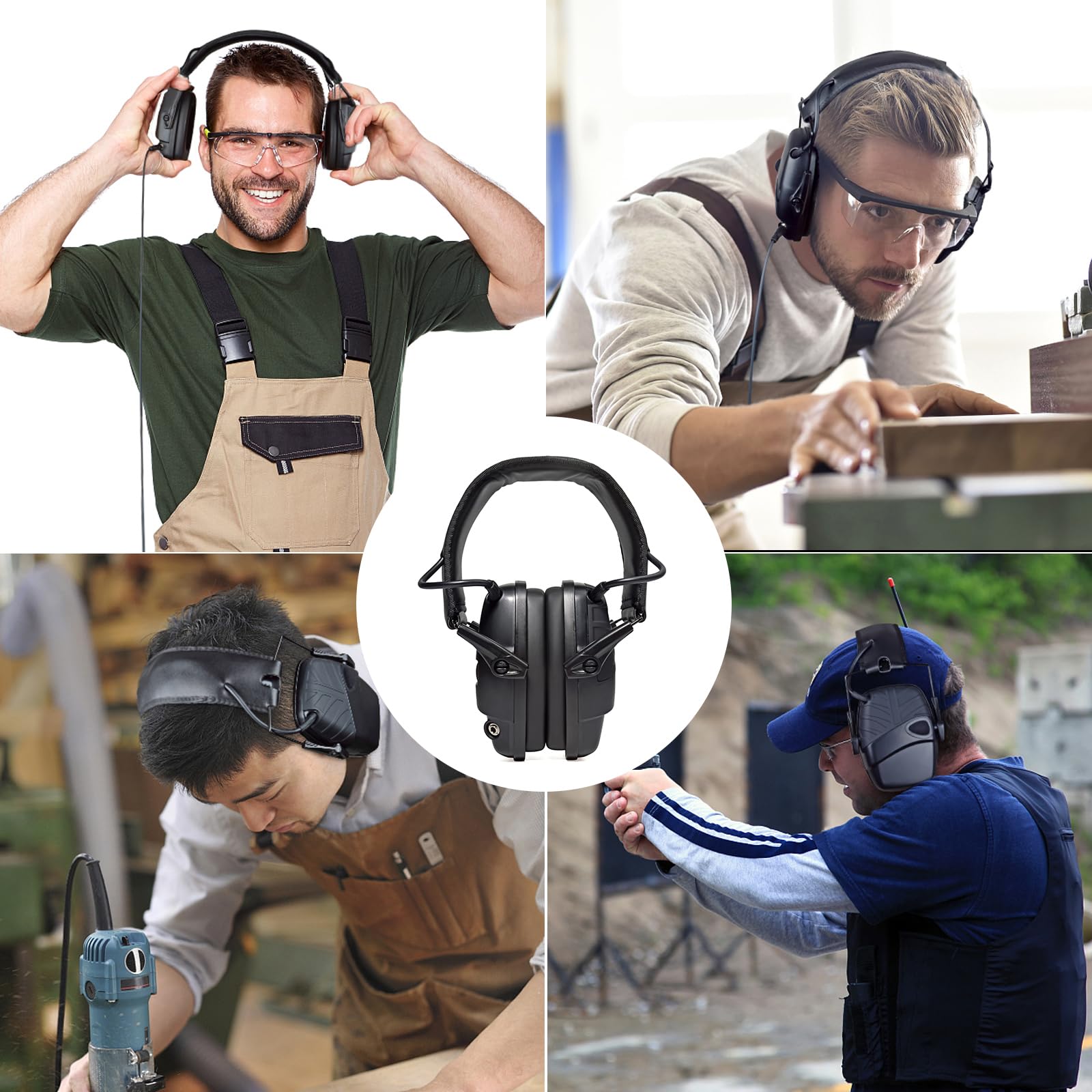 Amazon.co.jp: YNIBST タクティカルヘッドセット サバゲー用イヤーマフ