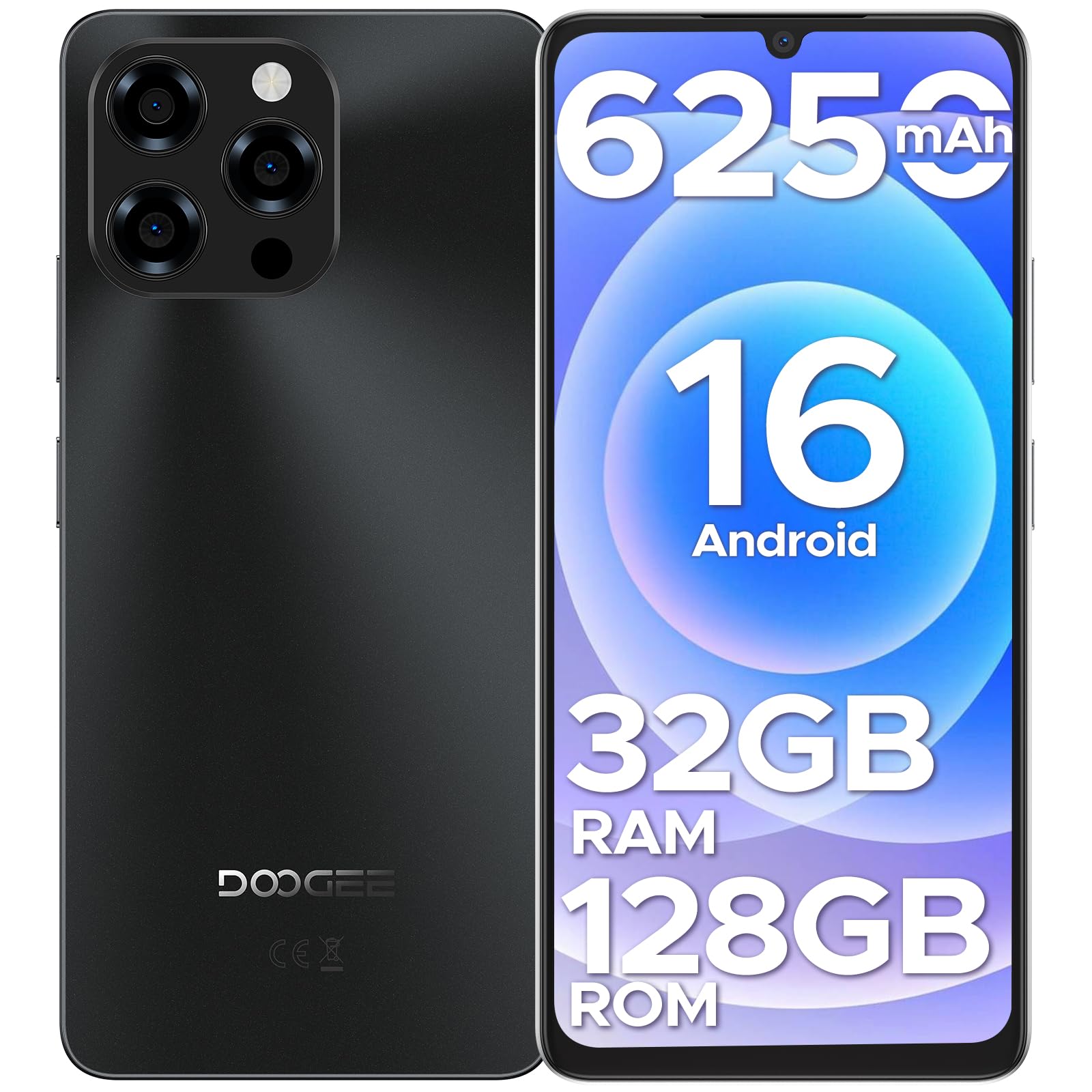 Amazon.com: DOOGEE Note 58 Android 16 Unlocked Phones, 32GB+128GB