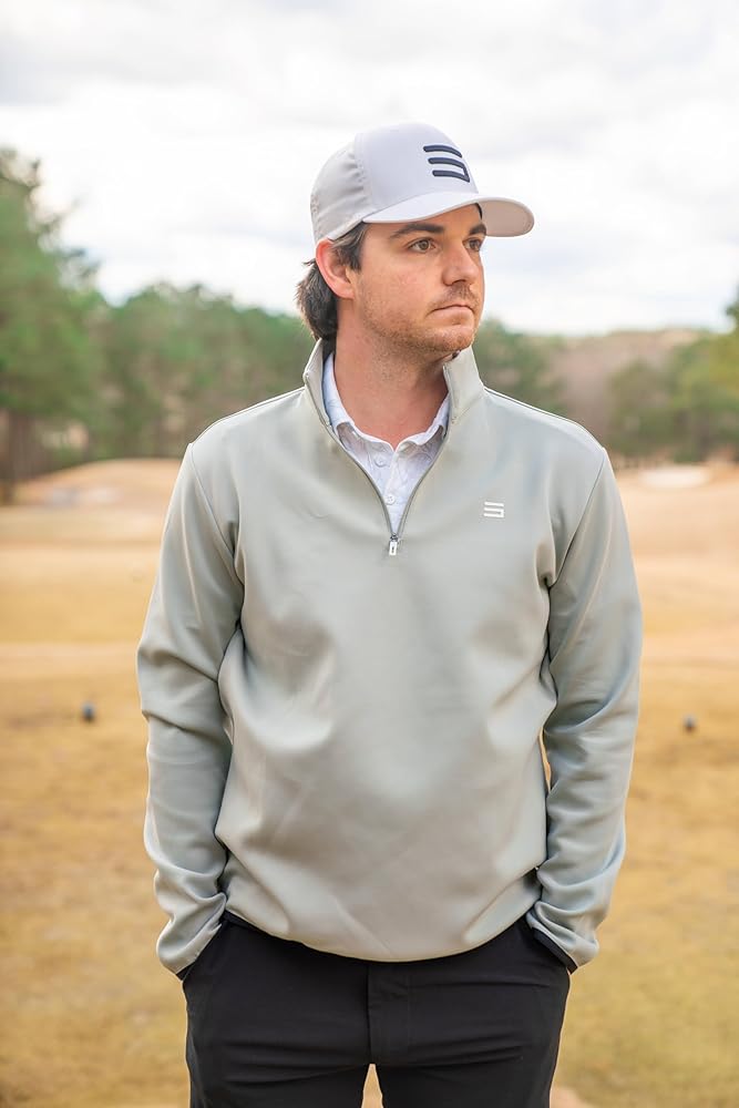 Amazon.com: Three Sixty Six Men's Therma Quarter Zip Pullover - 1