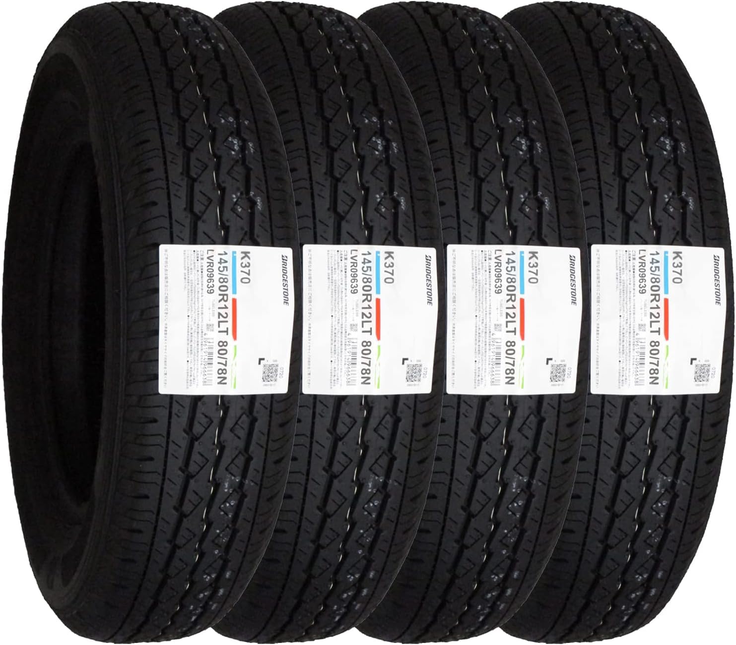 Amazon.co.jp: 4本セット BRIDGESTONE ブリヂストン K370 145/80R12