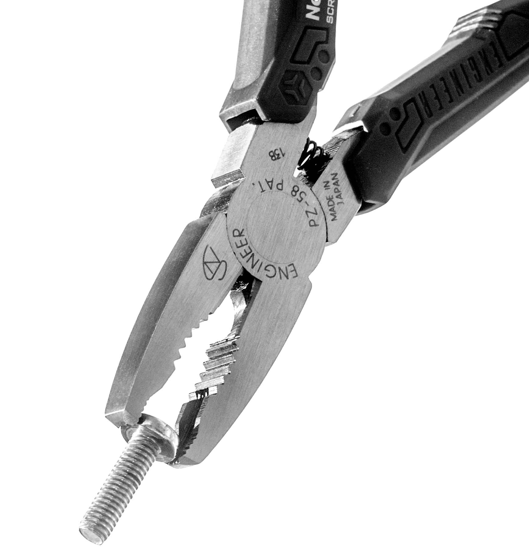 Engineer multi-function combi gripping pliers with 'damaged screw