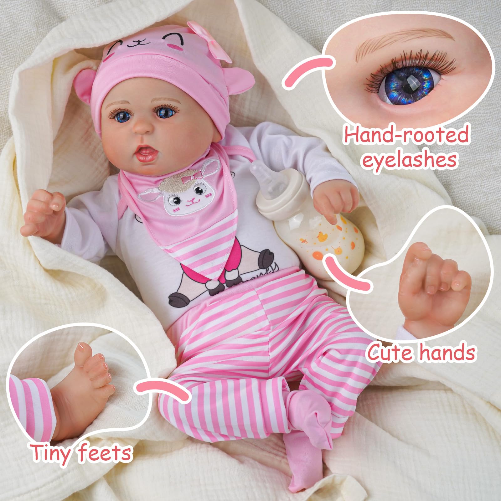 Amazon | BABESIDE リボーンベビードール 声の鼓動と呼吸 - Bailyn 20