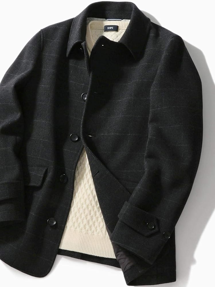 Amazon | [シップス] スーパー140S 100%ウール メルトン シングル