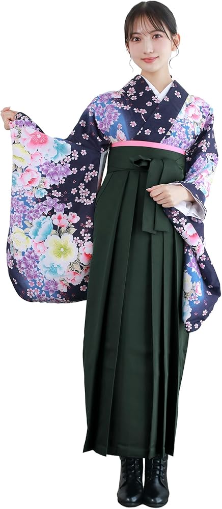 Amazon | [KYOETSU] [キョウエツ] 袴 セット 卒業式 大学生 レディース
