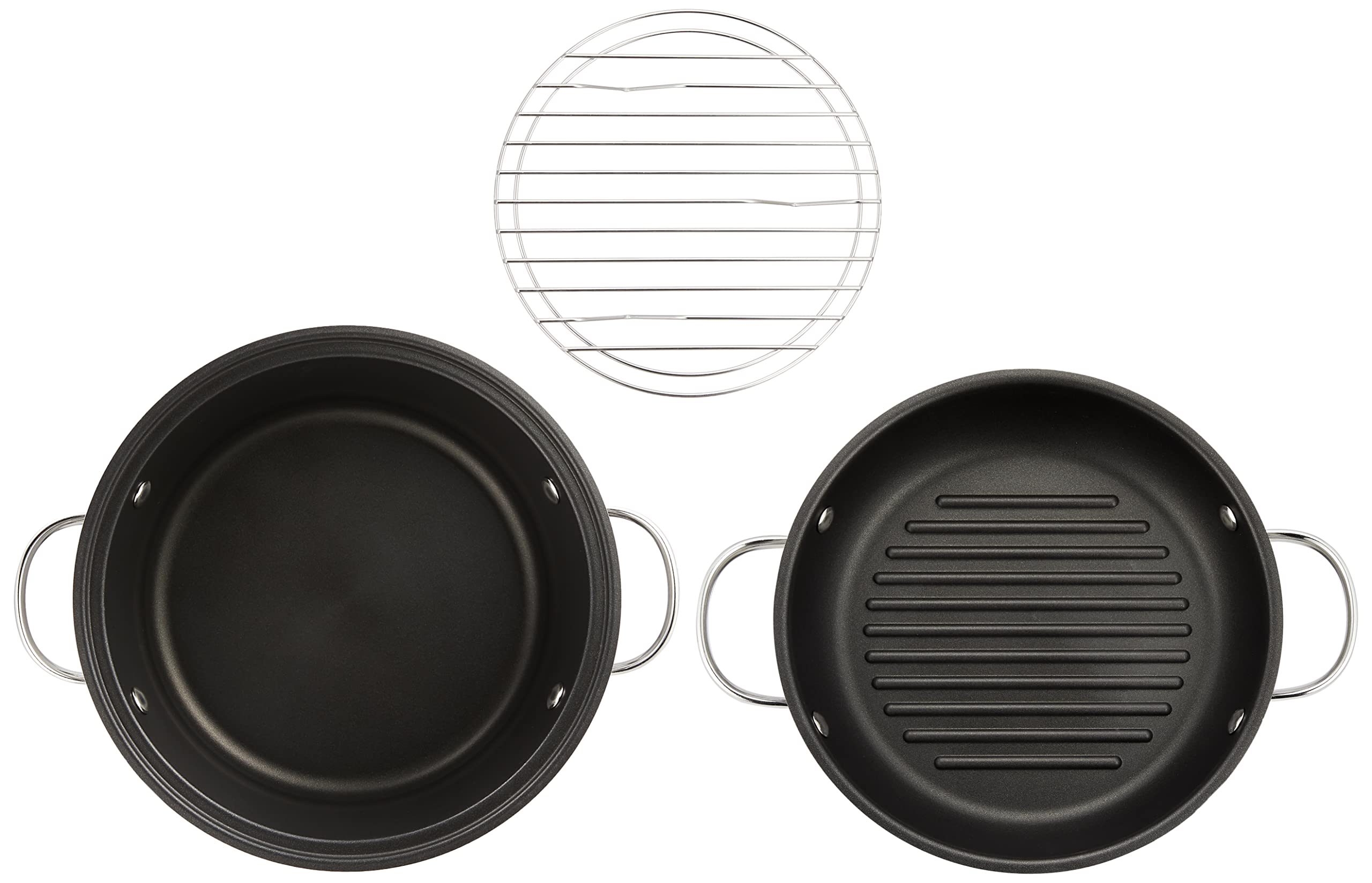 Amazon｜マイヤー (Meyer) 両手鍋 24cm ステンレス ふっ素樹脂加工