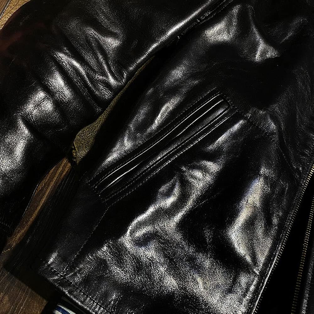 Amazon | [N++A] BOMU メンズ 馬革 1.4mm 茶芯ホースハイド 30's