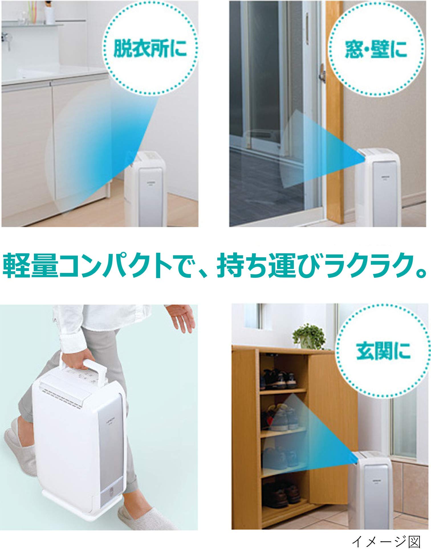 Amazon | 日立 衣類乾燥除湿機 デシカント方式 除湿量5.6L ~14畳 HJS