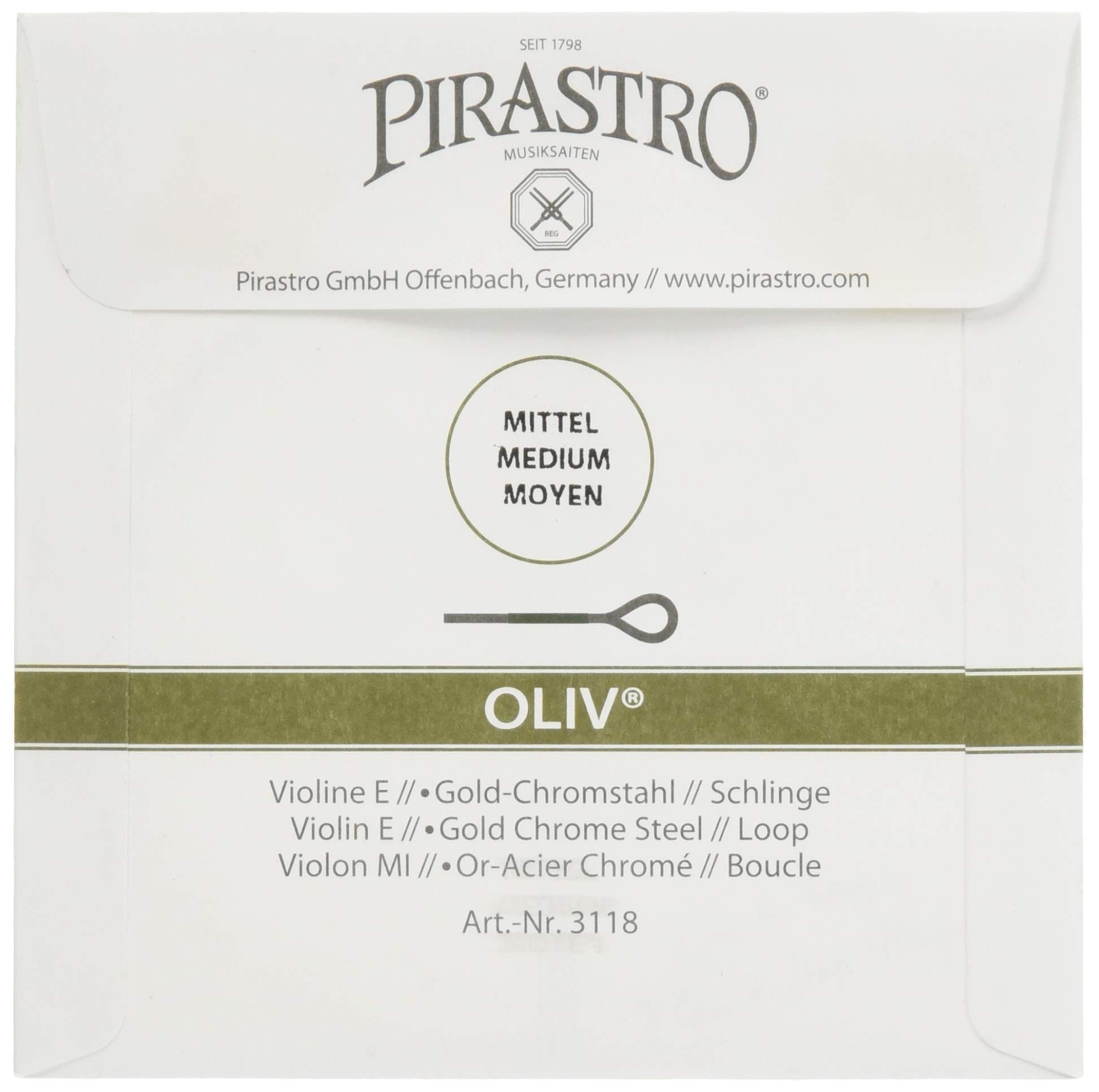 Amazon.co.jp: PIRASTRO OLIVオリーブ 311821 バイオリン弦 オリーブ E