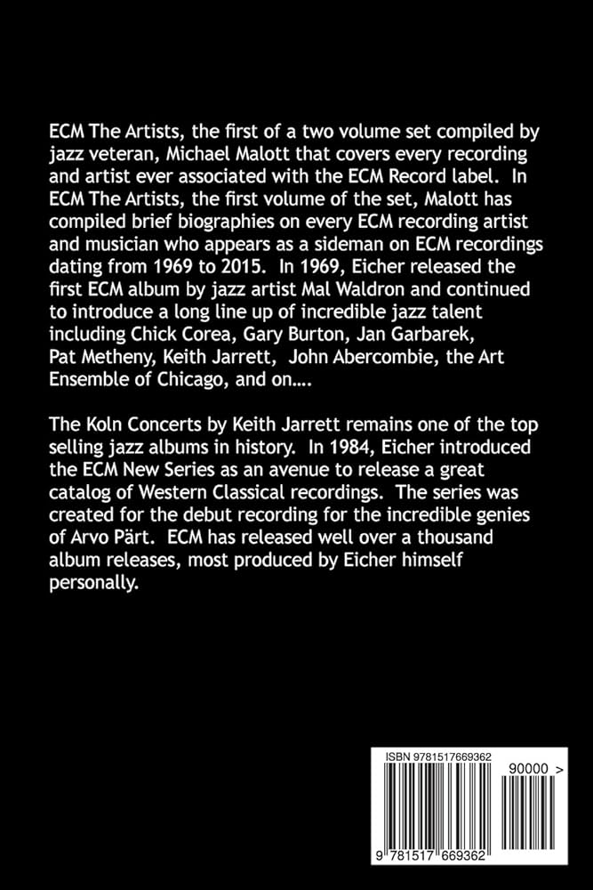 ECM RECORDS The Artists (ECM Records Complete): Malott, Michael