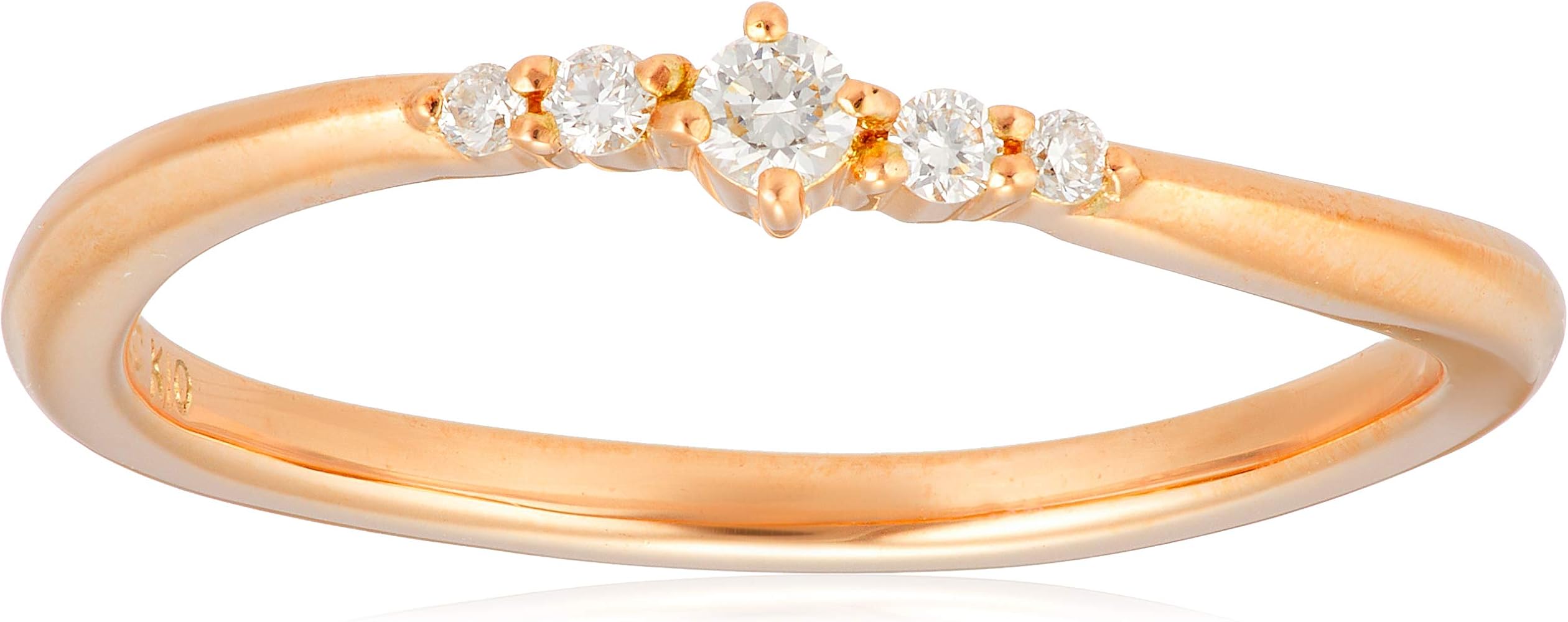 Amazon | 4℃(ヨンドシー) K10ピンクゴールド リング 111826143103 日本