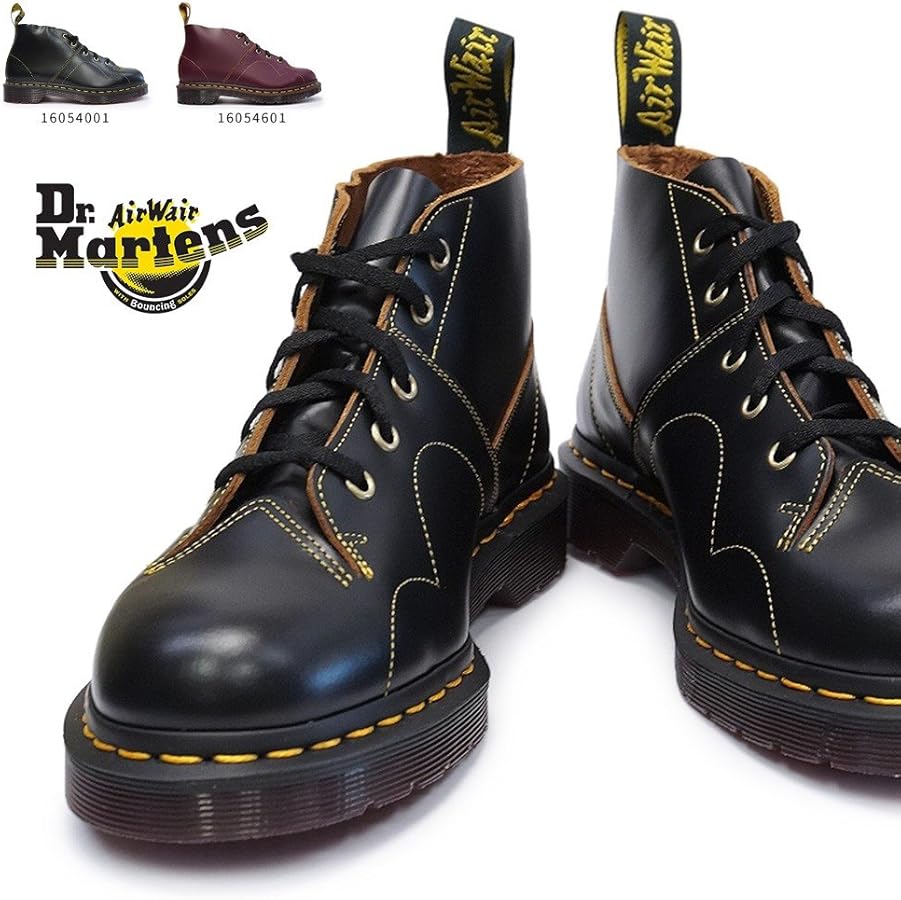 Amazon | [ドクターマーチン] CHURCH モンキー ブーツ 16054001 Black