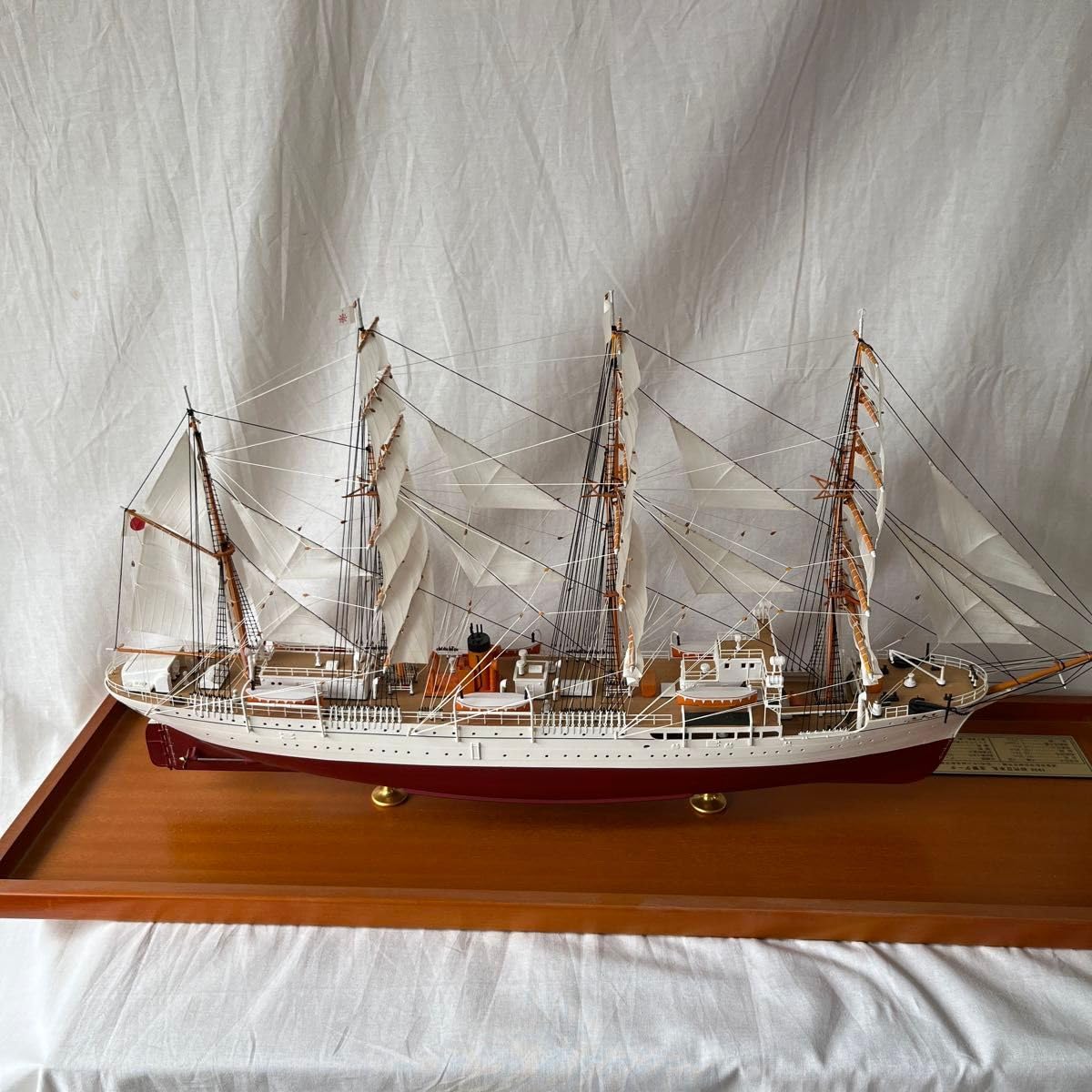 Amazon | 大型帆船模型 初代日本丸 模型 ガラスケース入り
