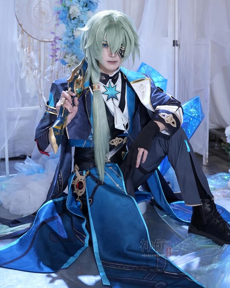 Amazon.co.jp: [神併良品] アナイクス コスプレ ウィッグ付き 七賢人