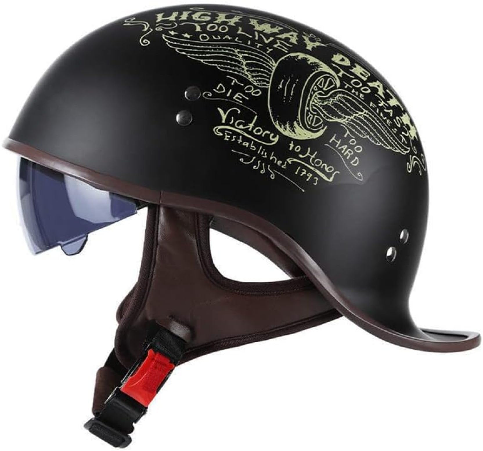 ロングダックテールヘルメットカスタムダブルフレイムスPSC SGハーレー