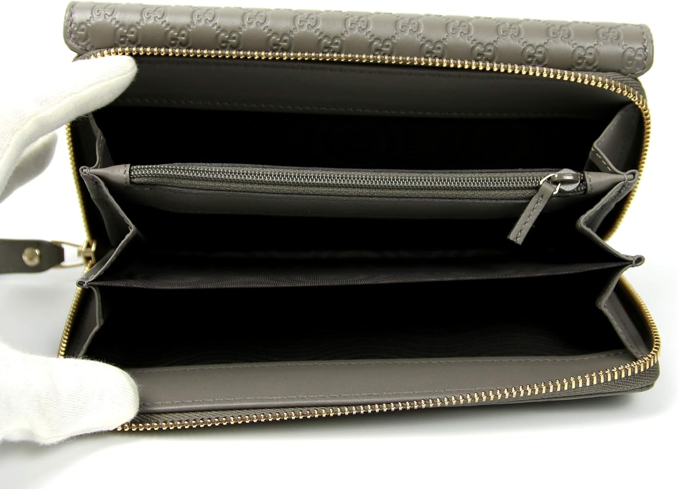 Amazon | グッチ財布 GUCCI GG柄マイクログッチシマレザー 大容量