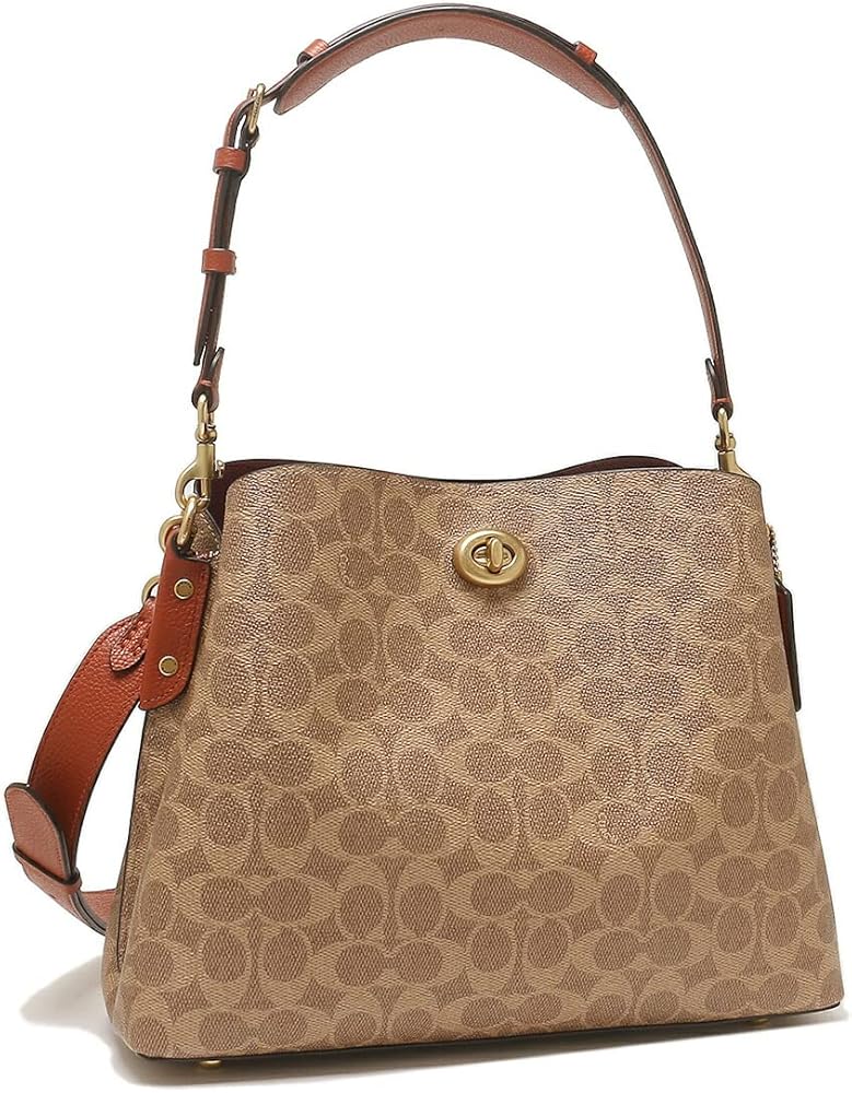 Amazon | [コーチ] ショルダーバッグ シグネチャー ウィロウ ベージュ