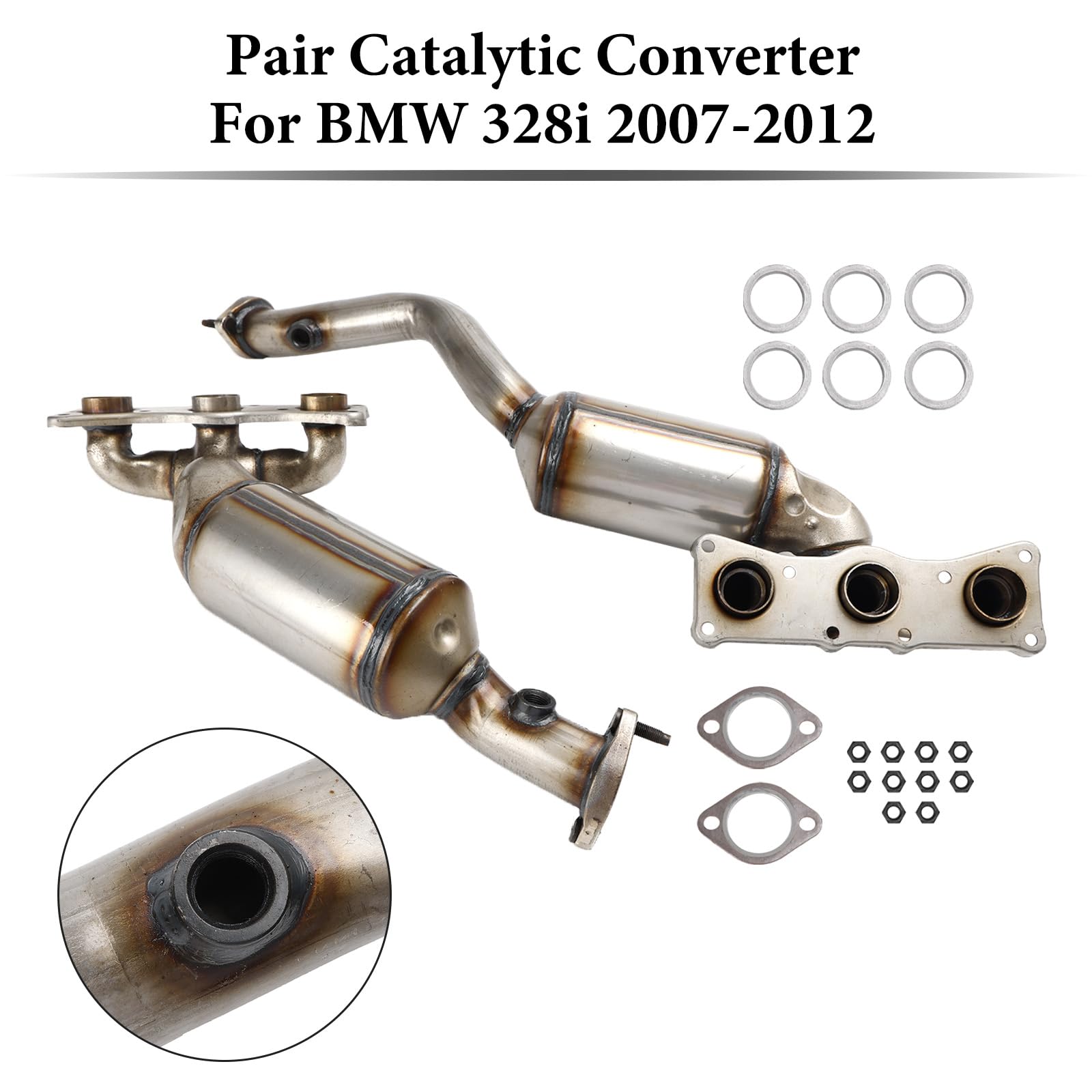 Amazon.co.jp: VIPIH 触媒コンバーター メタルキャタライザー 適用BMW