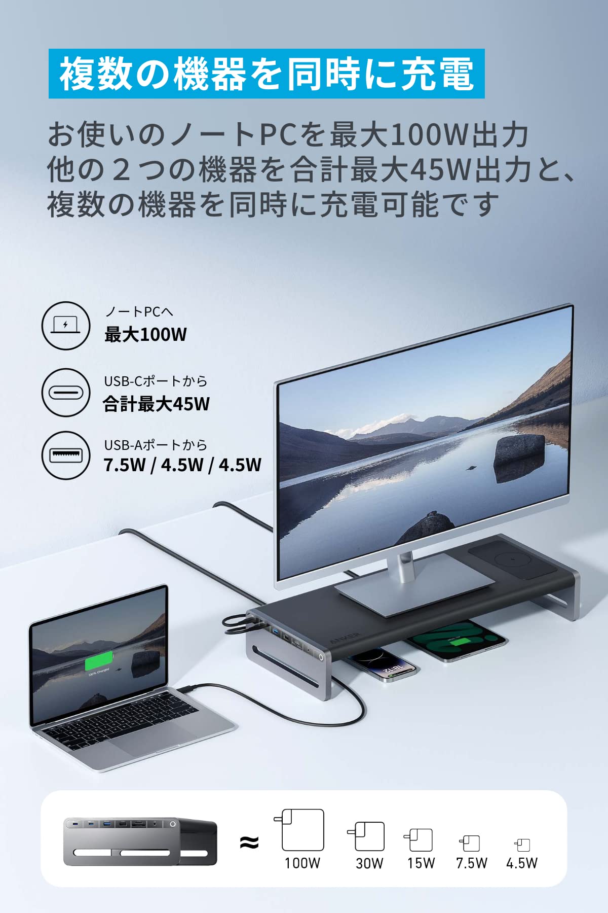 Amazon.co.jp: Anker 675 USB-C ドッキングステーション (12-in-1