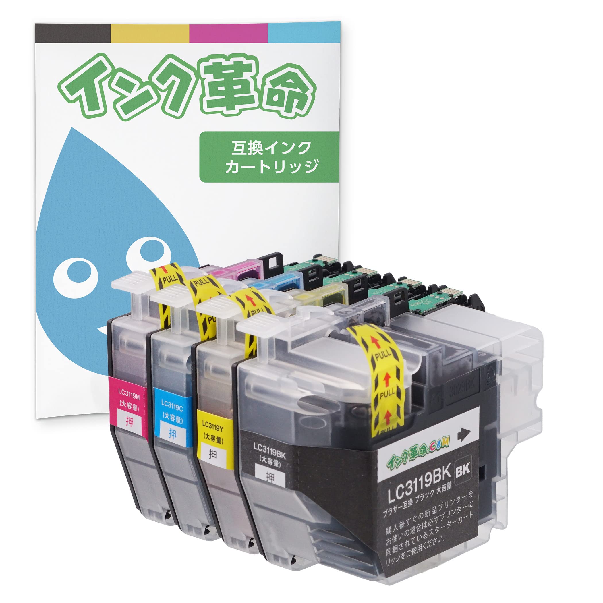 Amazon.co.jp: 【インク革命】 brother用 LC3119-4PK 互換インク 4色