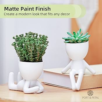 Mini People Pots for Plants (Set of 3) by Port&Petal - Human